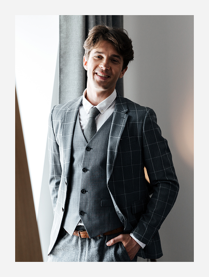 Black Tuxedo with Boutonniere